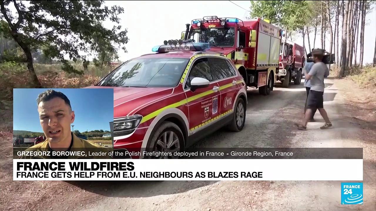 Wildfires: France gets help from European countries