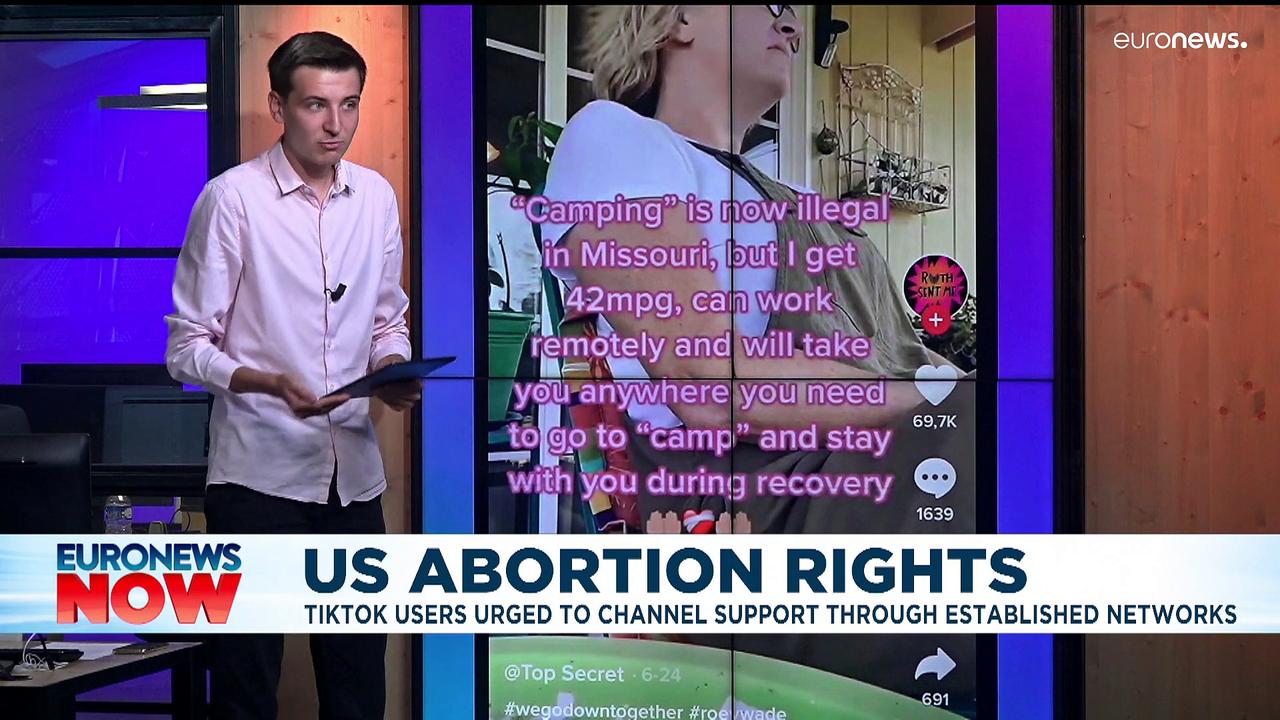 'Camping': Codewords on TikTok offer help to US citizens seeking abortions