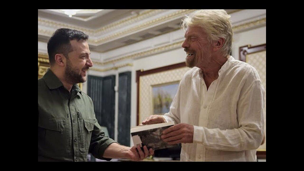 Richard Branson turns up in Ukraine