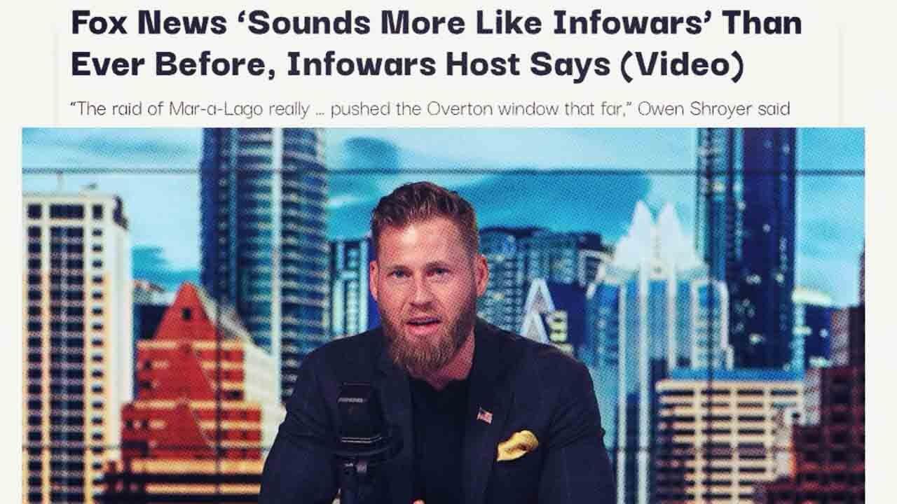 Liberals Pissed That “Fox News Sounds More Like Infowars Than Ever Before”
