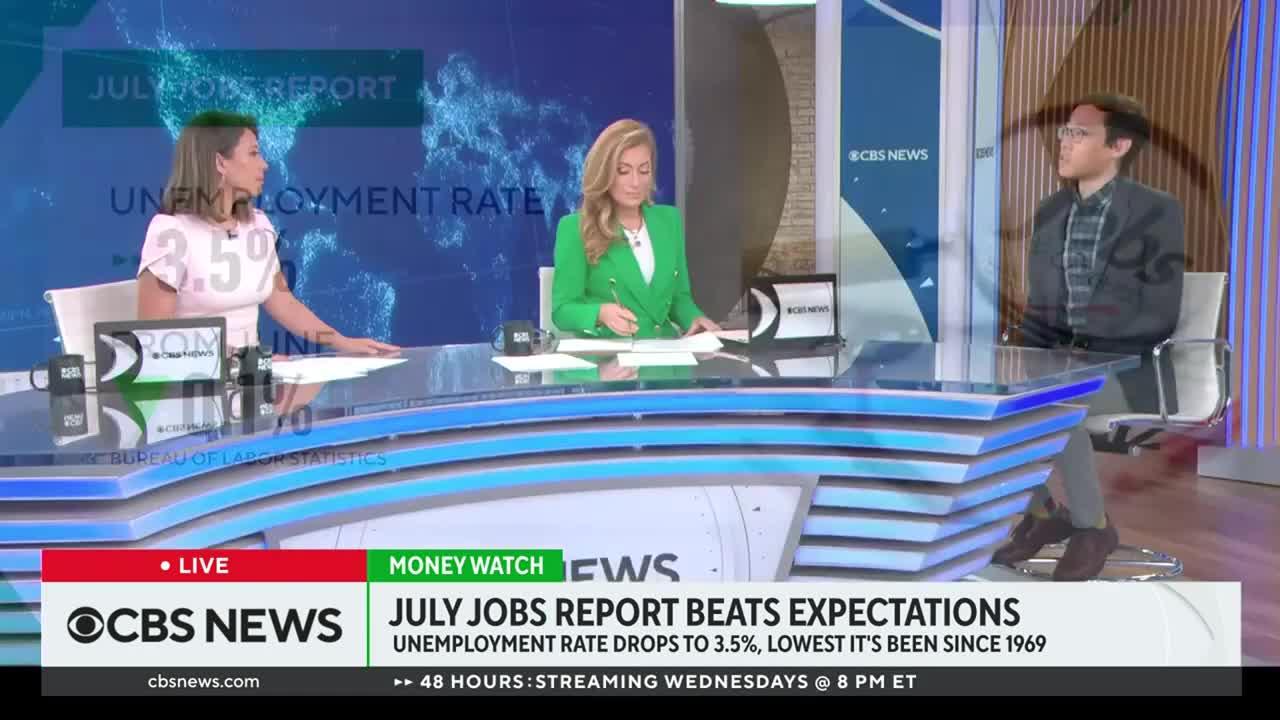 July jobs report more than doubles expectations as the unemployment rate drops