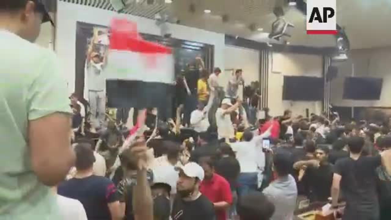 Dramatic pix as protesters occupy Iraq parliament