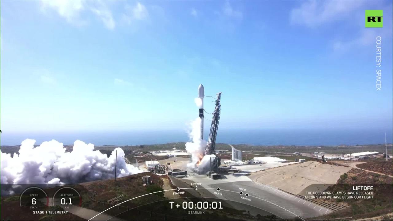 Spacex launches 46 satellites into low-orbit