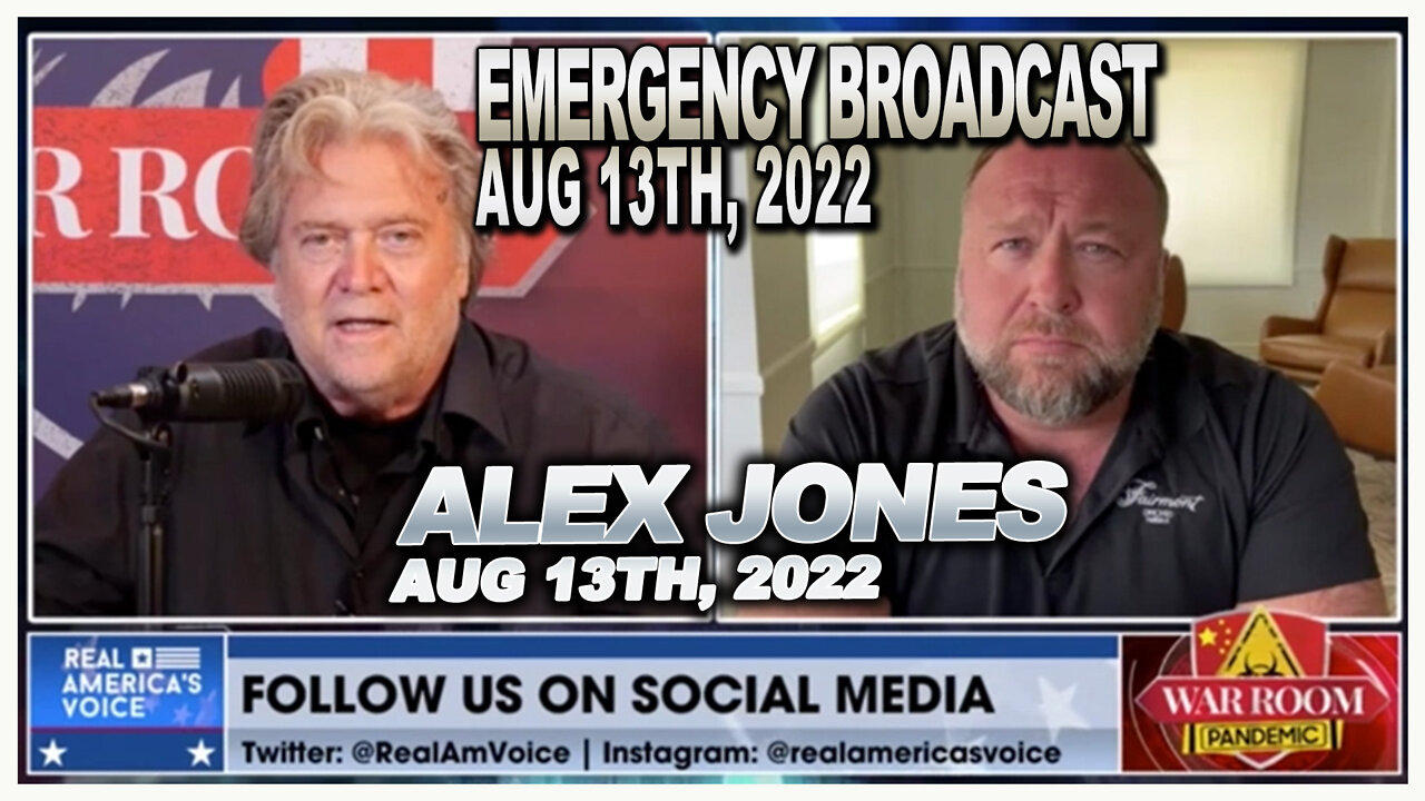 Emergency Sat Broadcast: Steve Bannon Discusses the War on Alex Jones & the Fight for the Future