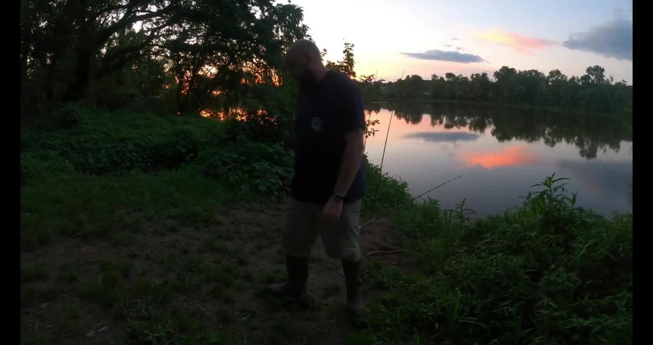 VIEW "TWO FLATHEADS, ONE NIGHT! SURPRISE! JAMES RIVER CATFISHING-5