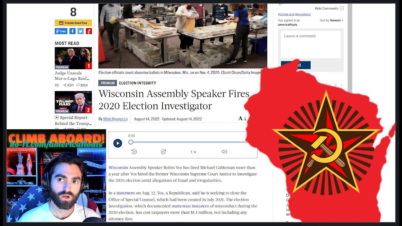 Wisconsin, You're Losing! RINO Assembly Speaker Vos Just Fired 2020 Election Investigator