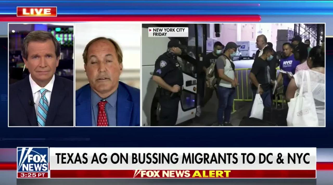 Texas Attorney General Ken Paxton slams the mayors of New York and Washington DC for complaining about being sent buses of illeg