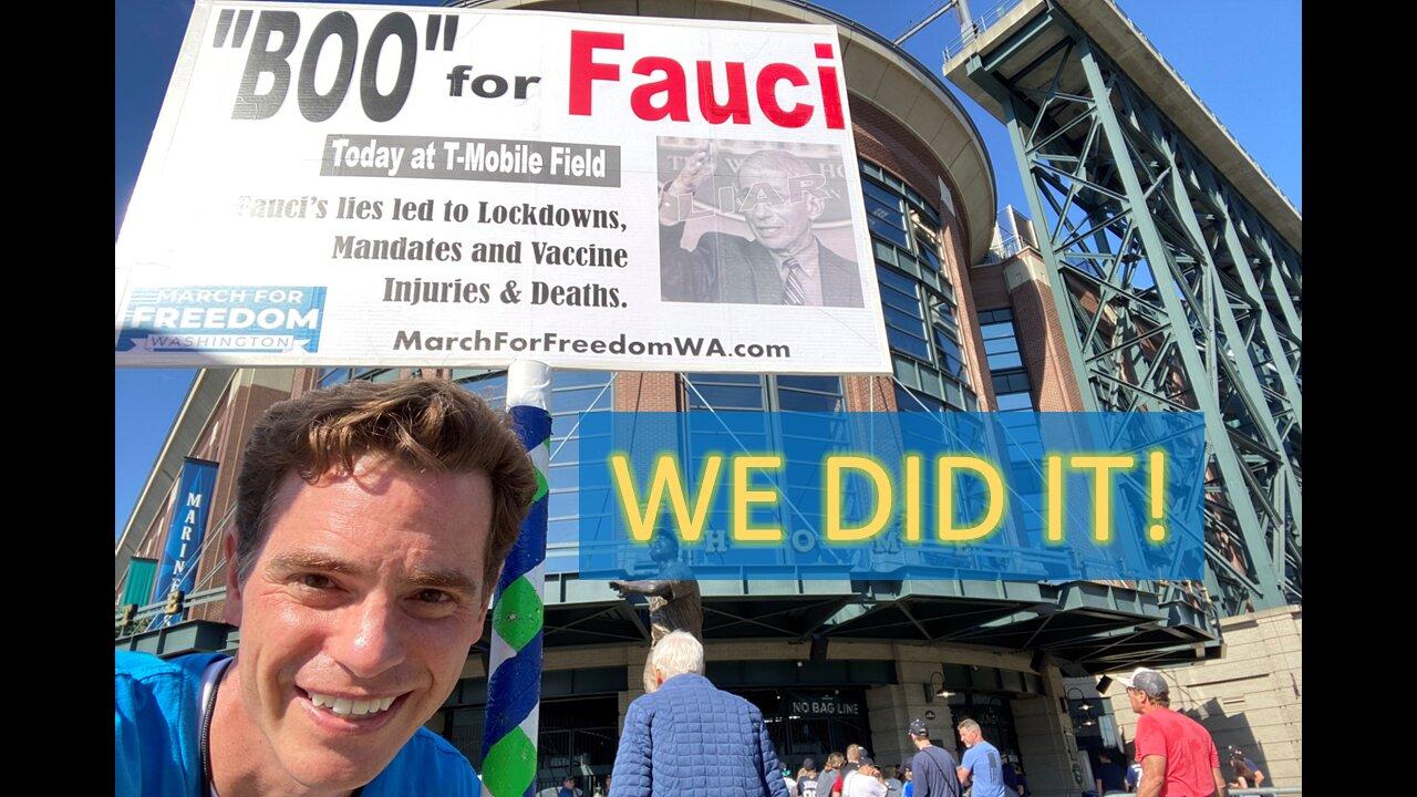 "Boo For Fauci" at the Mariner's Game 8.9.22 in Seattle
