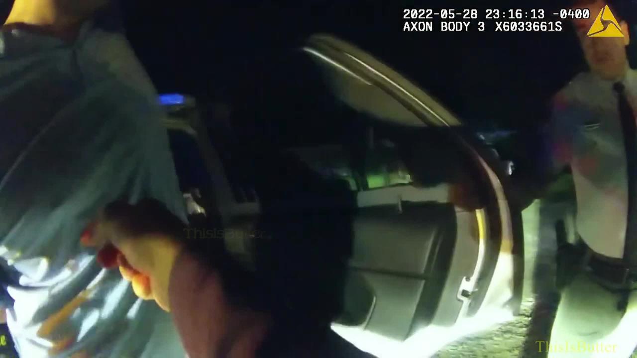 Part 3/3 Offcr Ginther: Videos show NC sheriff's deputies grabbing a road-rage suspect by the throat