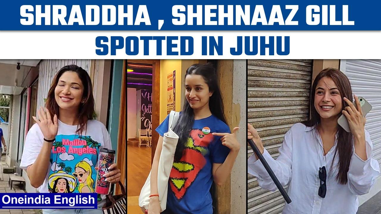 JUHU, MUMBAI: Shraddha Kapoor, Shehnaaz Gill and ridhima pandit spotted in juhu |Oneindia News* News