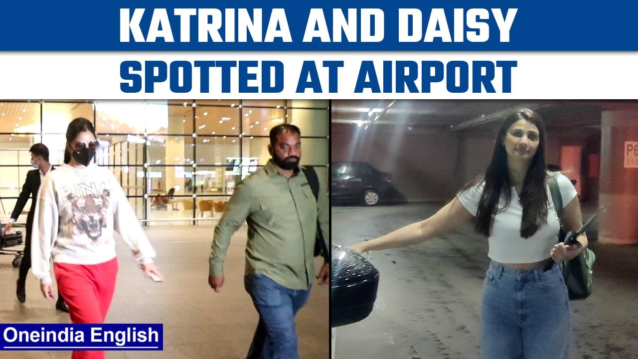 Actress Katrina Kaif and Daisy Shah spotted at the Airport|Oneindia News* News