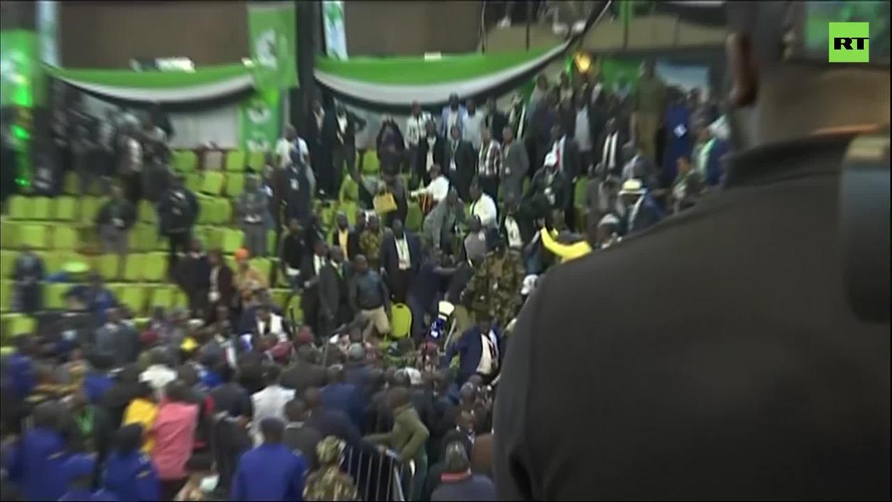 Violent brawl breaks out at Kenyan electoral commission as members reject results