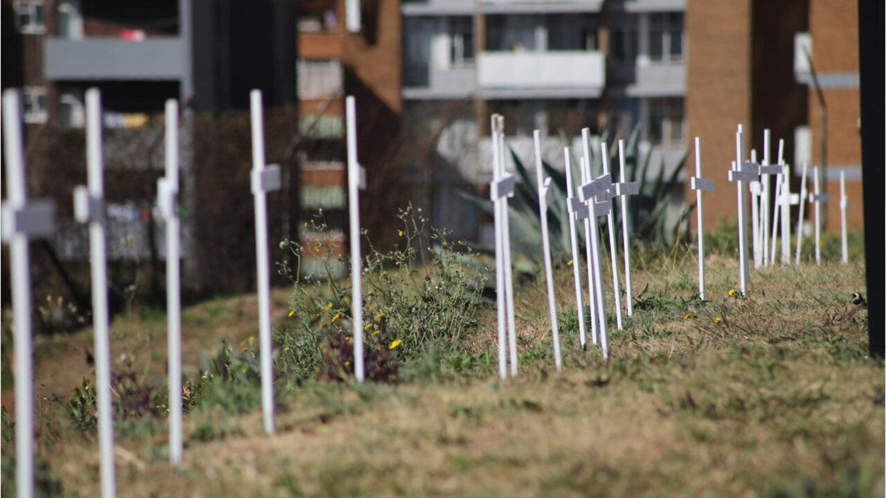 44 White Crosses Pitched on Constitution Hill