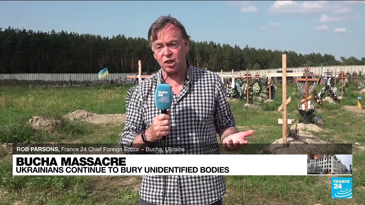 Bucha massacre: Ukrainians continue to bury unidentified bodies