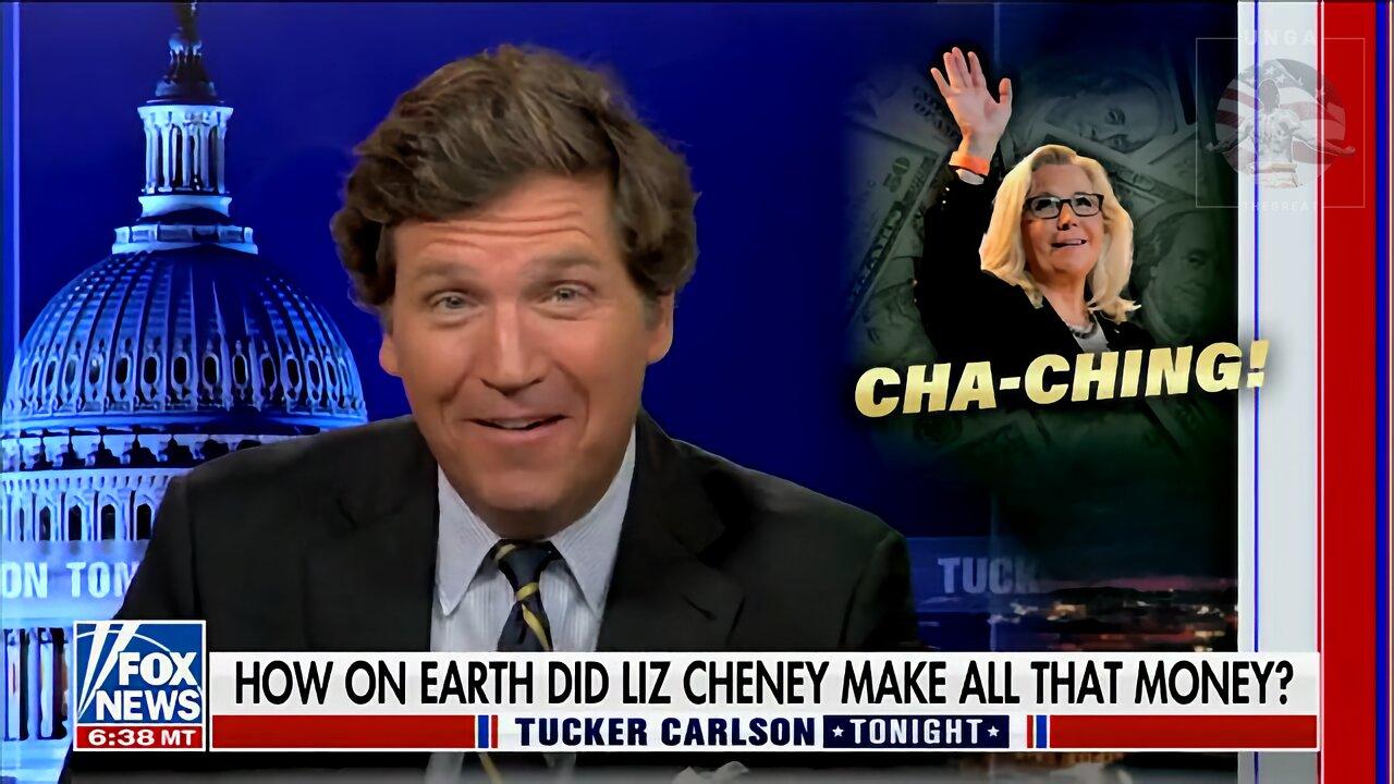 Tucker: We’re Not Accusing Liz Cheney of Robbing Liquor Stores But How Did She Get So Rich?
