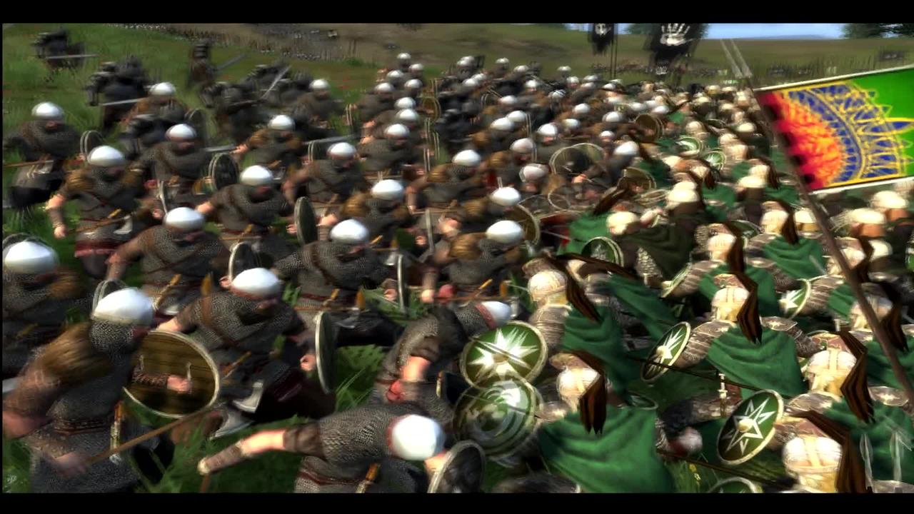 Medieval 2 Total War Third Age Rohan vs Isengard - Machinima