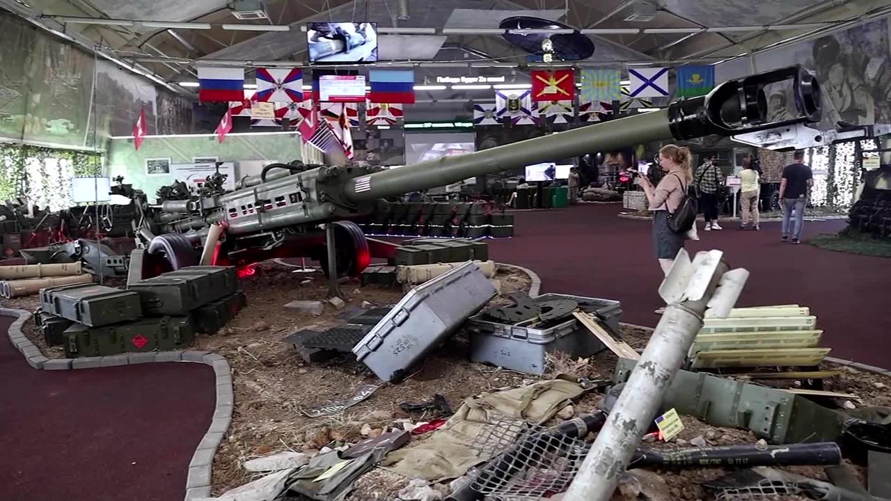 Russia exhibits foreign-made weapons captured in Ukraine