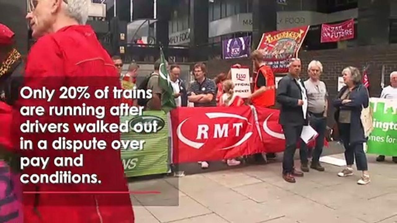 Train unions strike again as dispute rumbles on