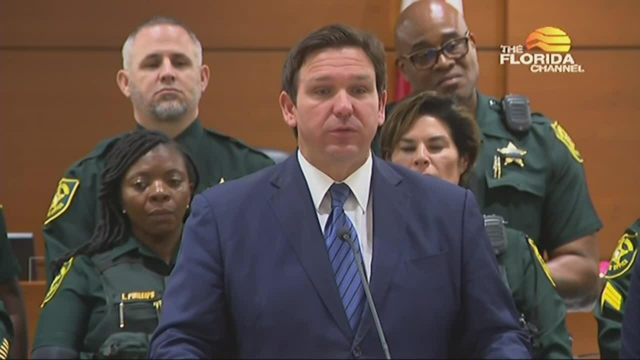 DeSantis news conference at Broward County Courthouse