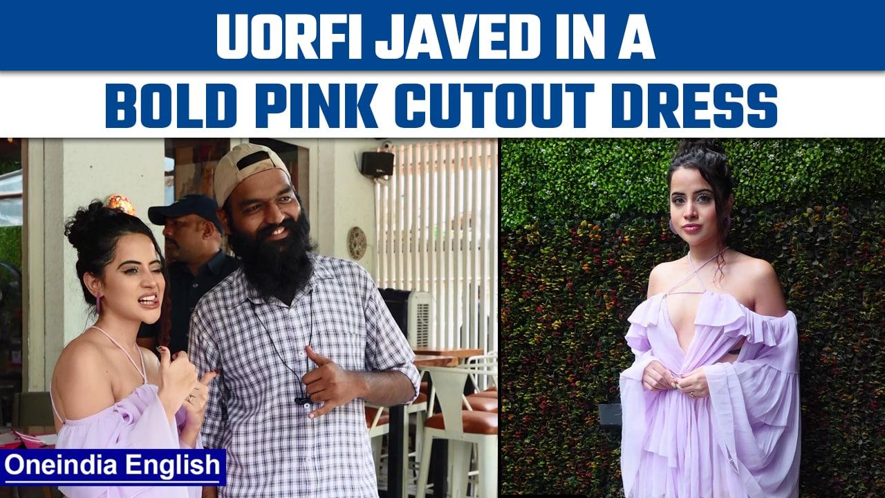 Uorfi Javed's new look, bold pink cutout dress | One India news*entertainment