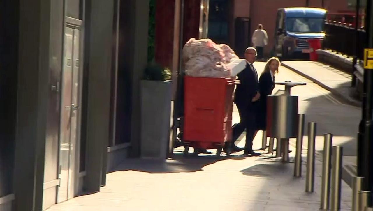 Ryan Giggs arrives at court as trial continues