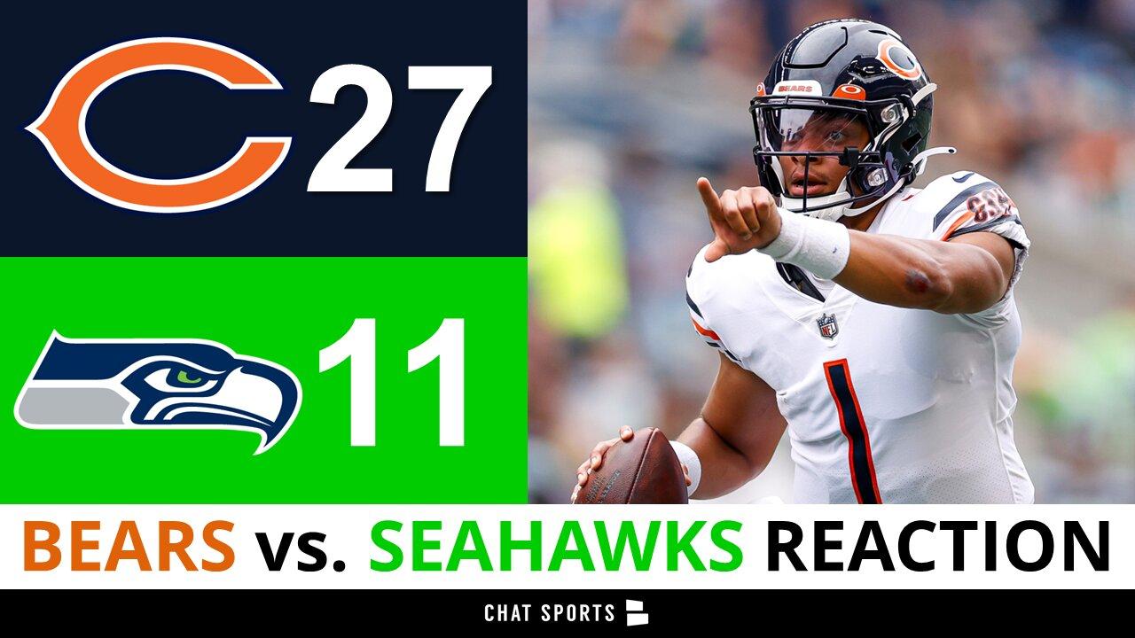 Chicago Bears vs. Seattle Seahawks Postgame Reaction After 27-11 WIN