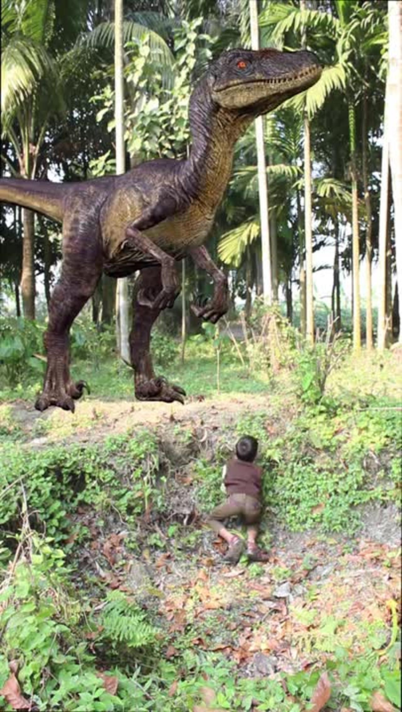 dinosour video #hunain #trexchase #dinosaurchase T-Rex Chase - Part 2 - Jurassic World Fan Movie