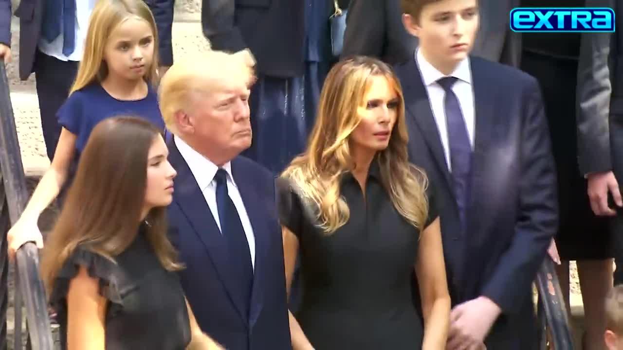 Inside Ivana Trump's Funeral -Donald, Melania, Ivanka and others