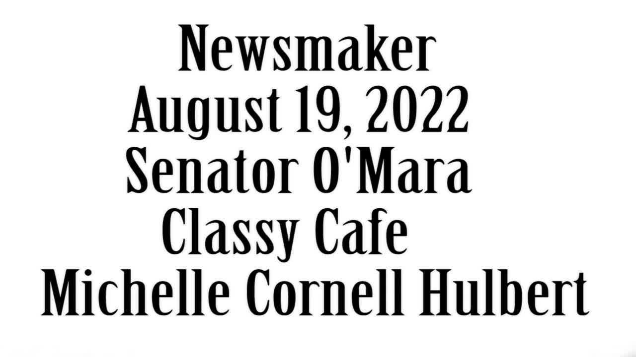 Wlea Newsmaker, August 19, 2022, Senator Tom O'Mara