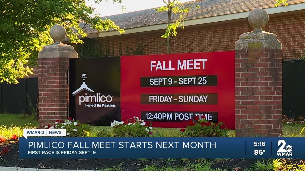 Pimlico Fall meet starts next month