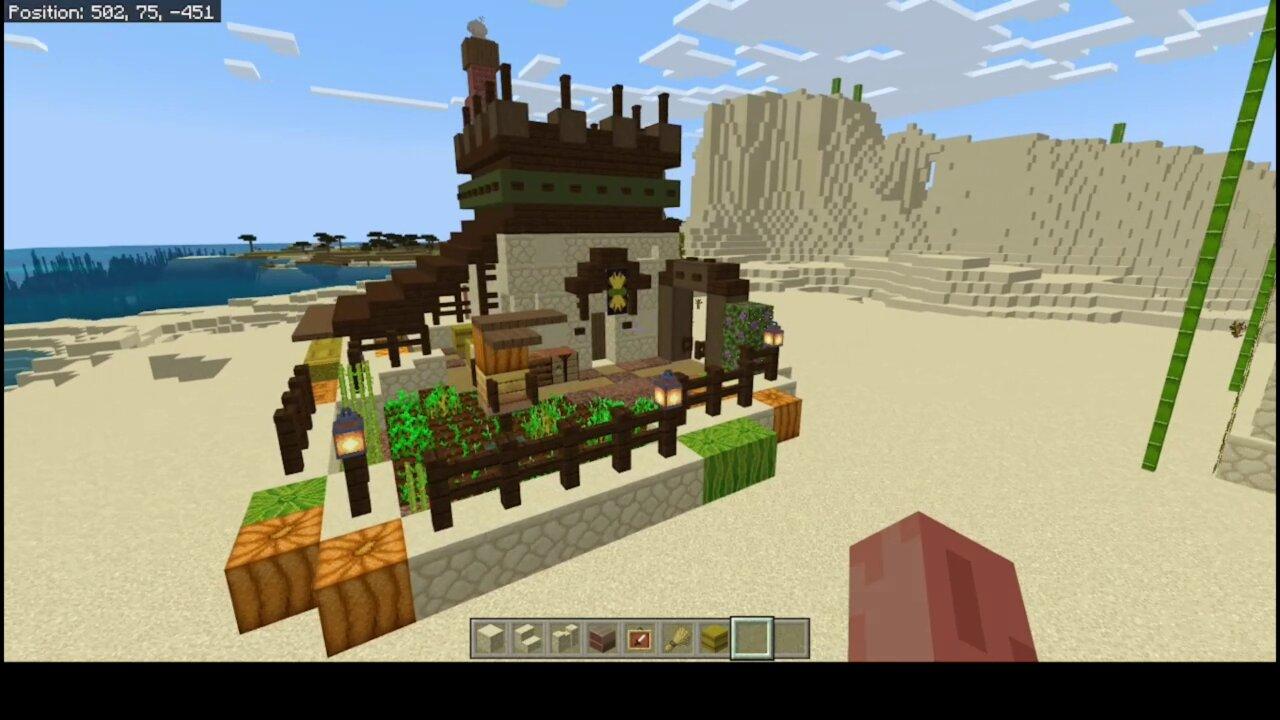 How to Build a Desert Farmhouse in Minecraft
