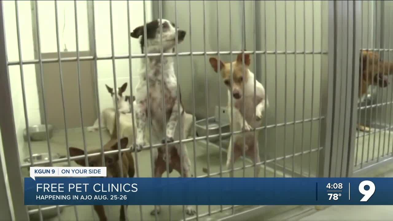 Free pet clinics in Ajo, Aug. 25 - 26