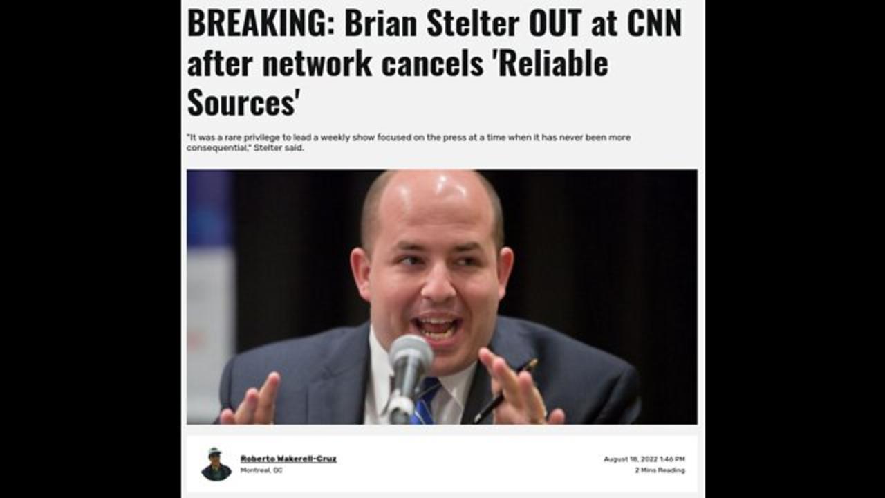 CNN finally gets rid of Brian Stelter and Reliable Sources