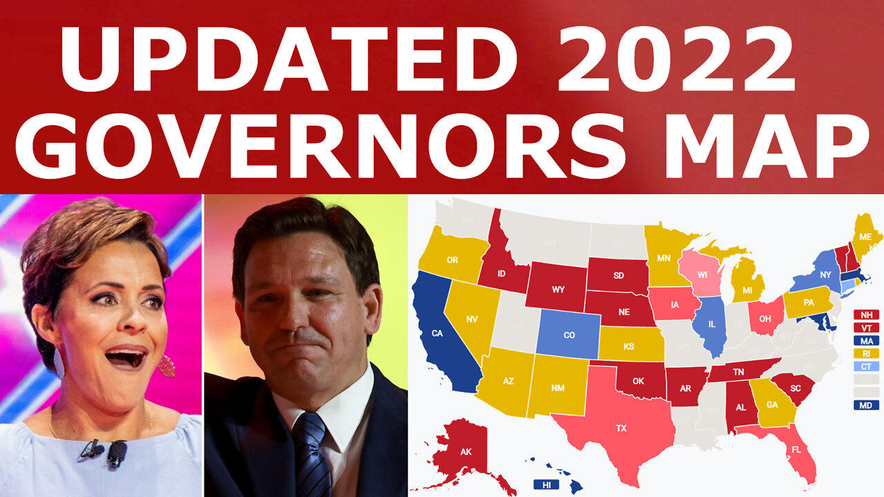 Updated 2022 Governors Map Prediction August One News Page Video