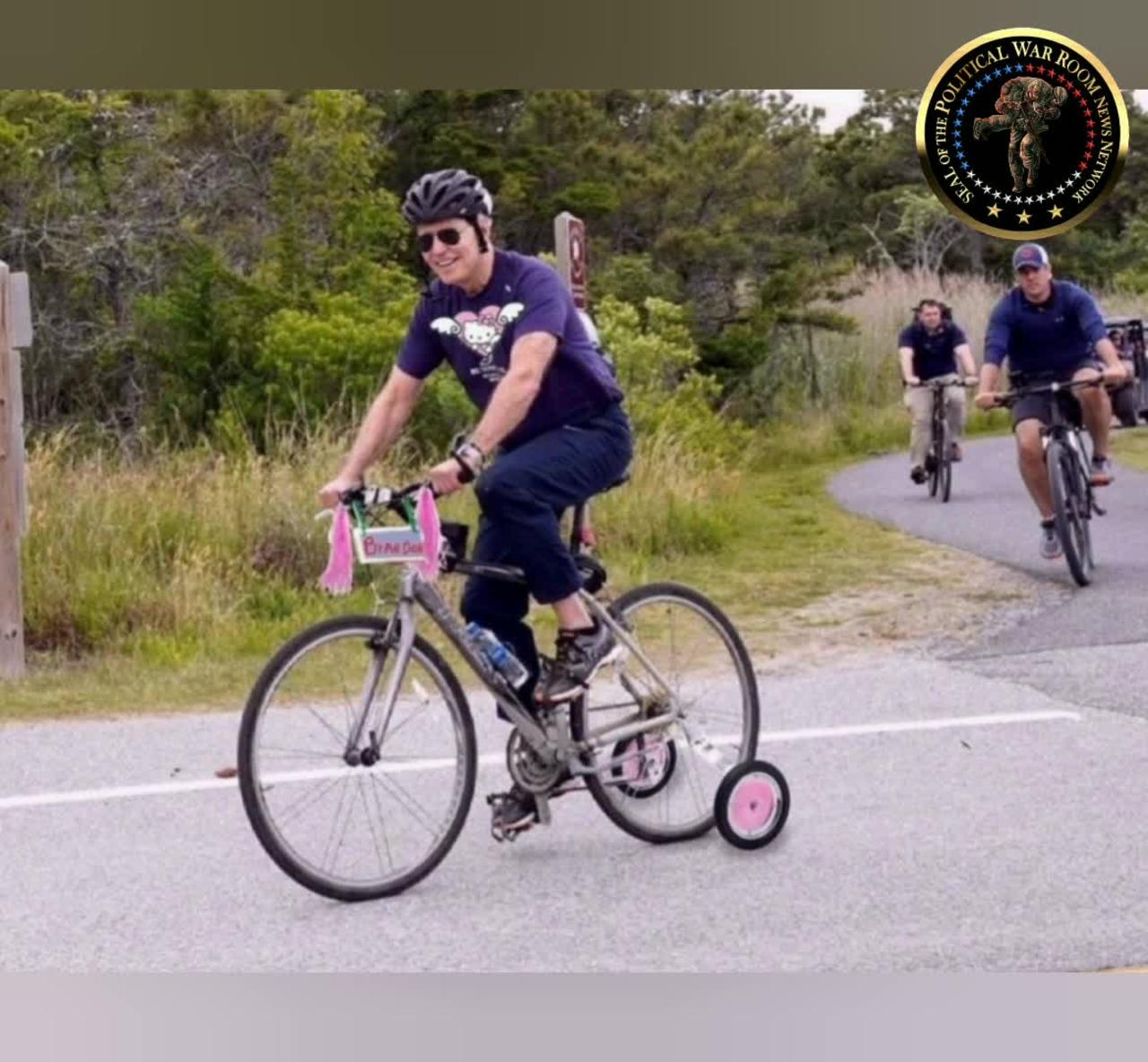🤣"BIDEN'S AFTERMATH FALLS MAN ASK WHERE IS YOUR F**KING TRAINING WHEELS"🤣
