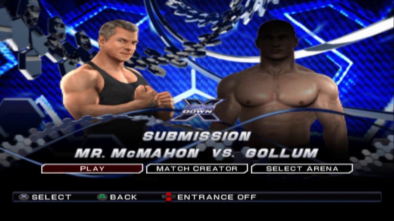 WWE SmackDown vs. Raw 2011 Mr. McMahon vs Gollum