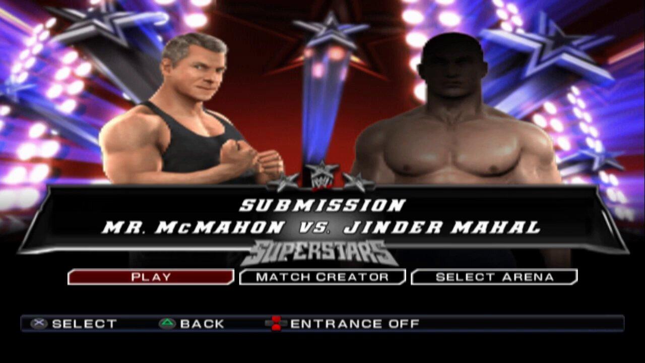 WWE SmackDown vs. Raw 2011 Mr. McMahon vs Jinder Mahal