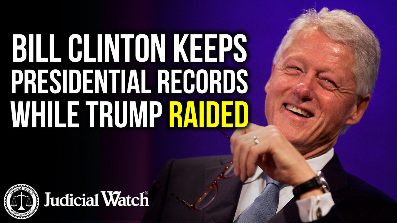 DOUBLE STANDARD! Bill Clinton Keeps Pres. Records - TRUMP RAIDED!