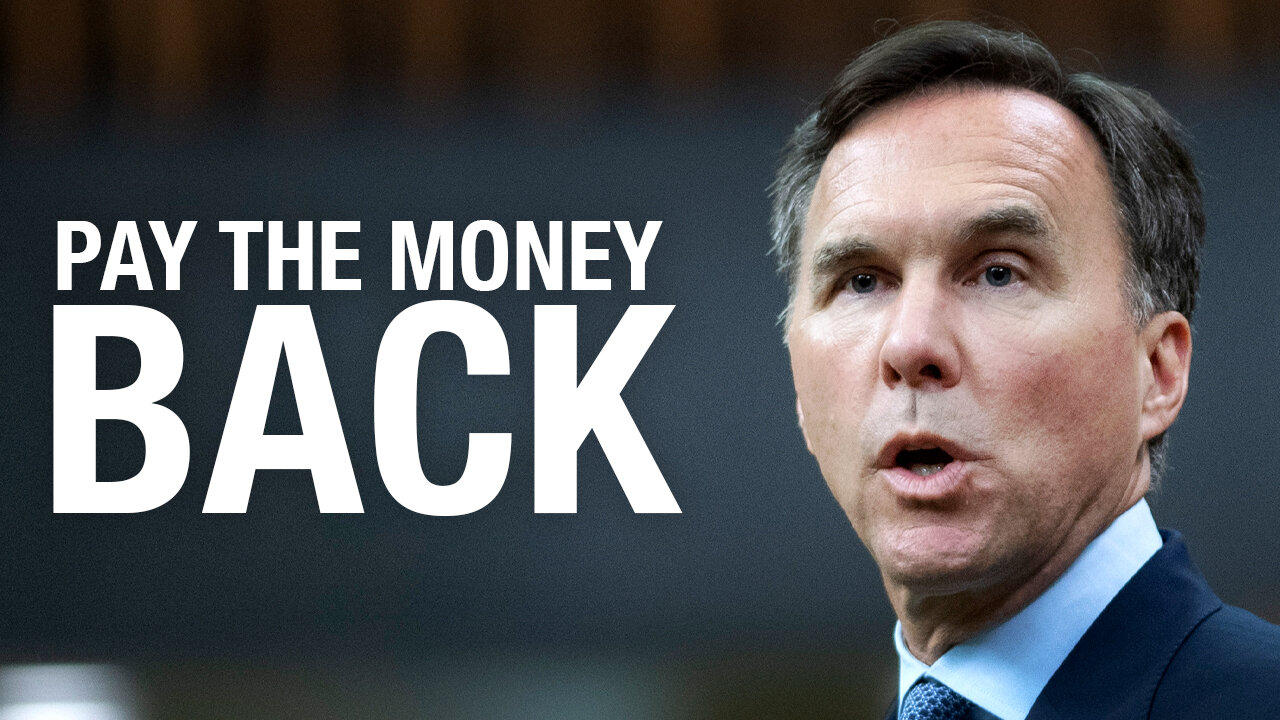 Bill Morneau MUST pay taxpayers back for his failed attempt to get a new job