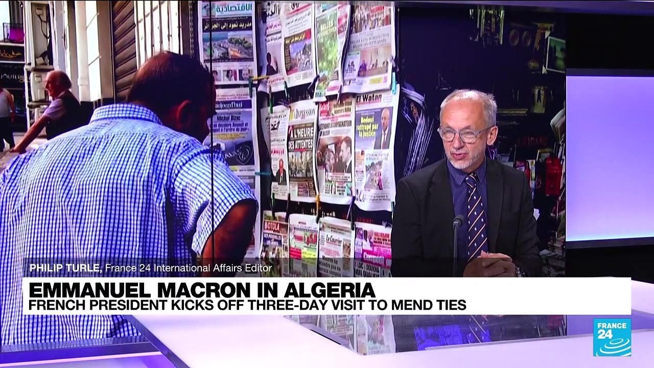 French President Emmanuel Macron kicks off three-day visit in Algeria