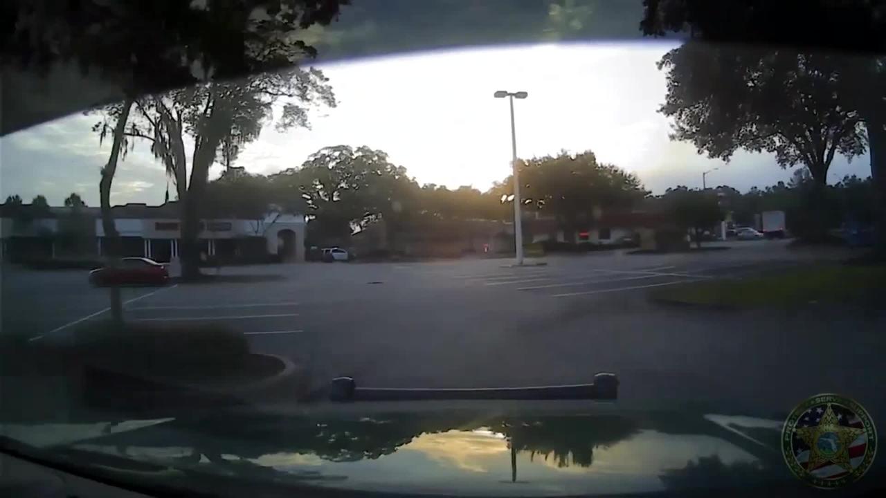 Dash Cam Alachua Country Sheriff's & Florida State police box truck high speed chase Devin Baulding