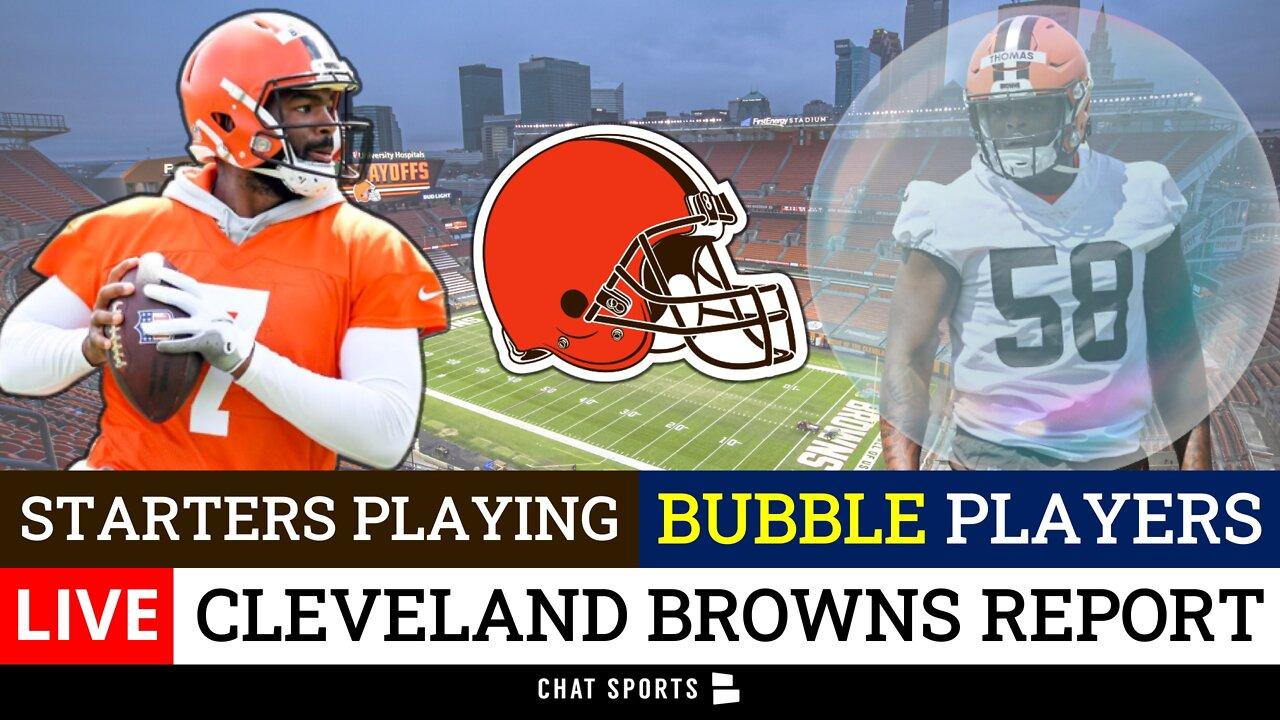 LIVE Browns Report: Jacoby Brissett & Starters Playing In Preseason Finale
