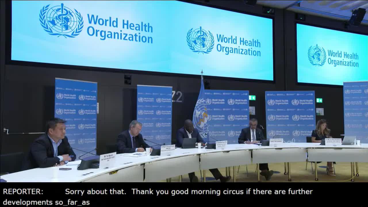 World Health Organization (WHO): Media briefing on Ukraine, monkeypox, COVID-19 and other global health issues