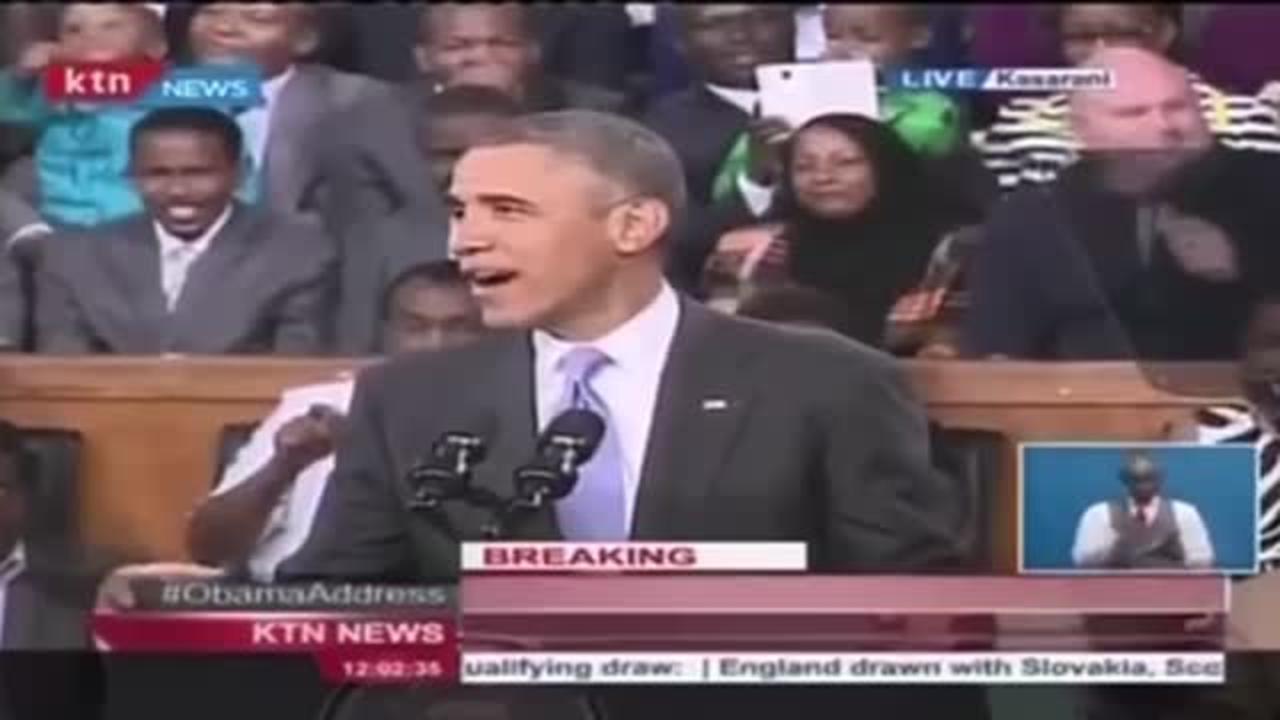 Barack Obama: “I’m the First Kenyan-American to Become the President of the United States”