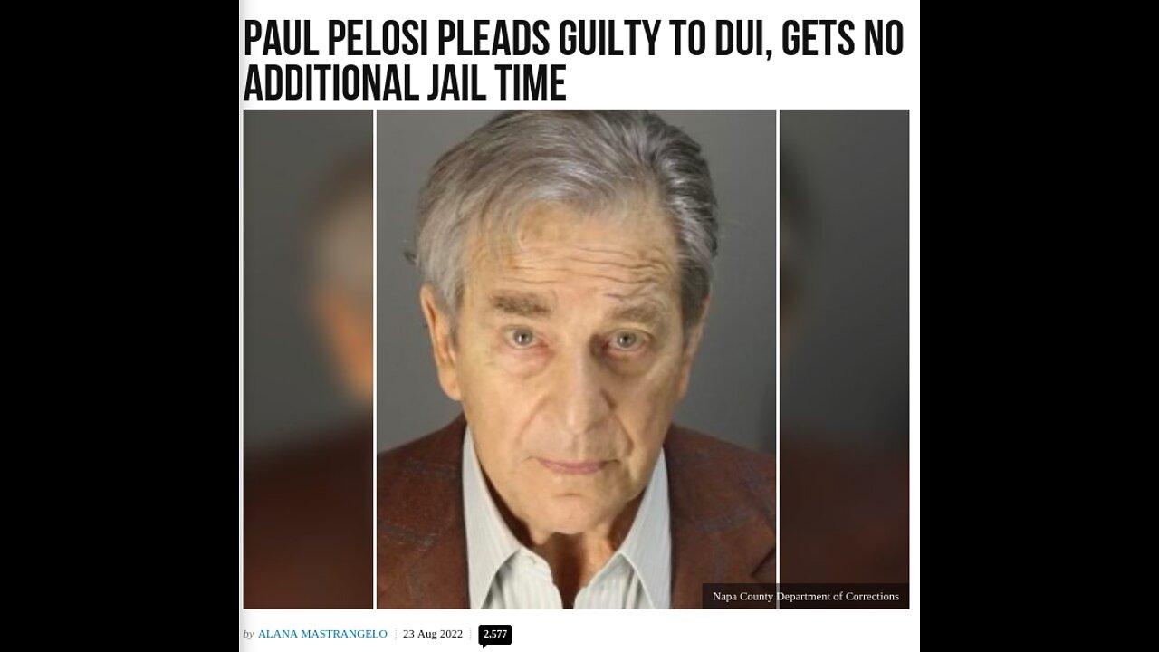 Paul Pelosi Sr., pleads guilty to DUI, NO Jail Time