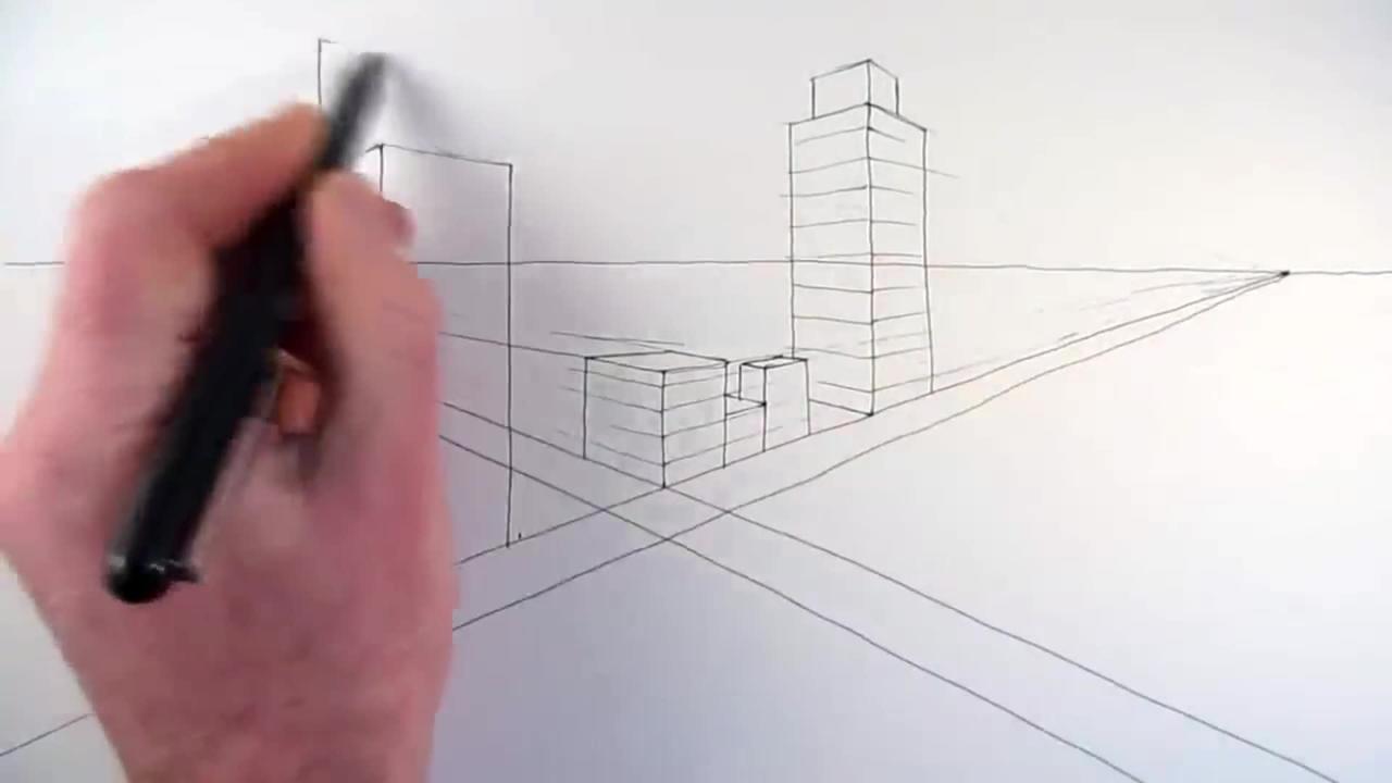 Draw The Outline Of Two New Tall Buildings