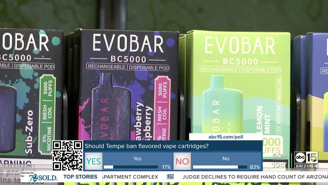 Tempe looks to ban flavored vape products