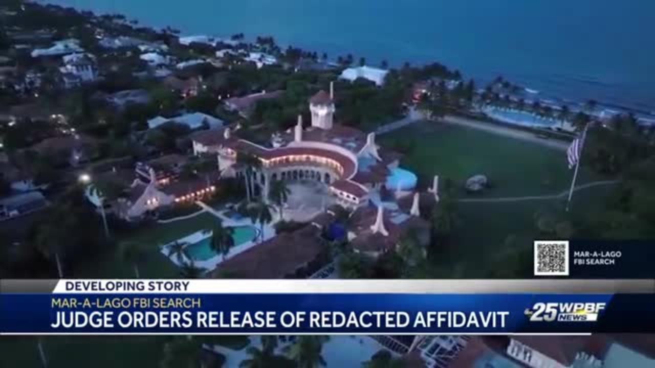 Judge orders redacted version of Mar-a-Lago search warrant affidavit to be relea