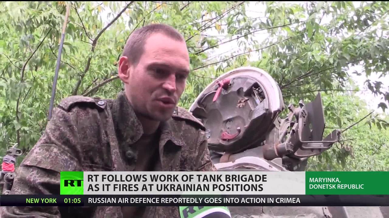 RT follows tank brigade in DPR as it strikes Ukrainian positions