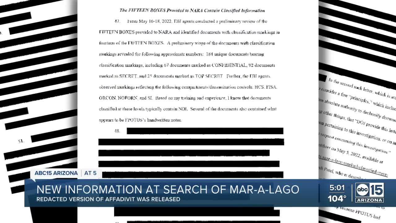 New information at search of Mar-a-Lago